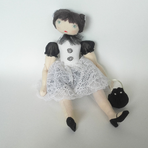 Miss P�nelop patron poup�e chiffon Colombe 1
