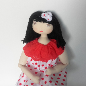 Miss P�nelop patron poup�e chiffon Solena 1
