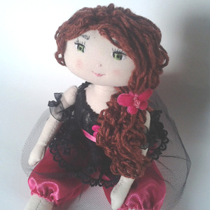 Patron et instructions poup�e de chiffon - Miss Penelop - Carmen