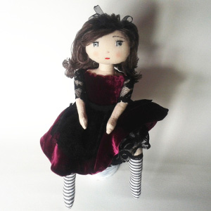 Patron et tutoriel poup�e de chiffon - Clara - Miss Penelop