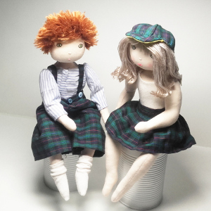 Patron de couture et tutoriel poup�es fille et gar�on